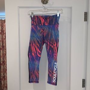 SoulCycle Multicolored Crop Leggings | US S / 4/6